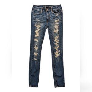 American Eagle super stretch super hi-rise jegging sz 2